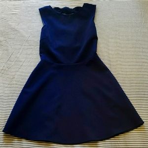 Zara navy blue dress